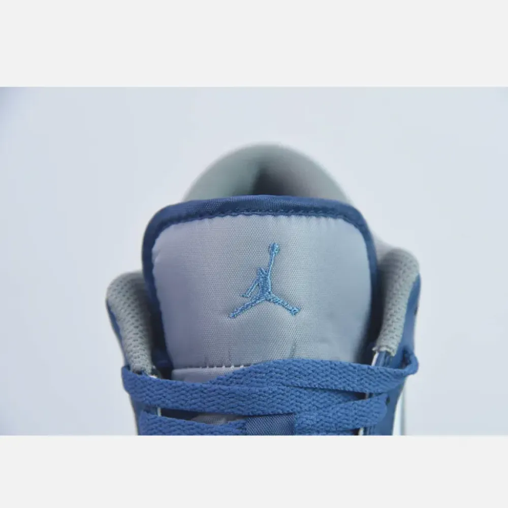 Air Jordan 1 Low True Blue/Cement Grey-White  553558-412