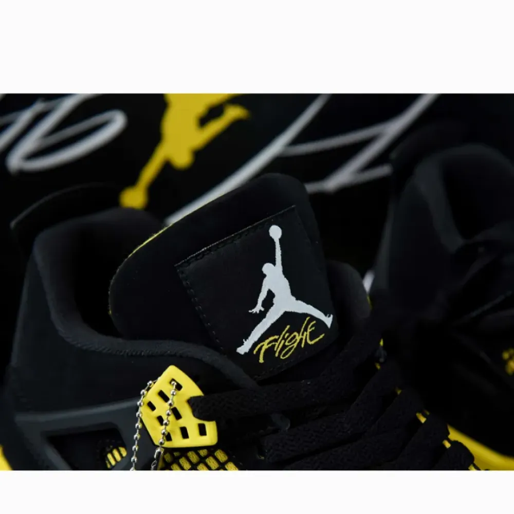 Air Jordan 4 “Thunder 2023” Black/Tour Yellow  DH6927-017