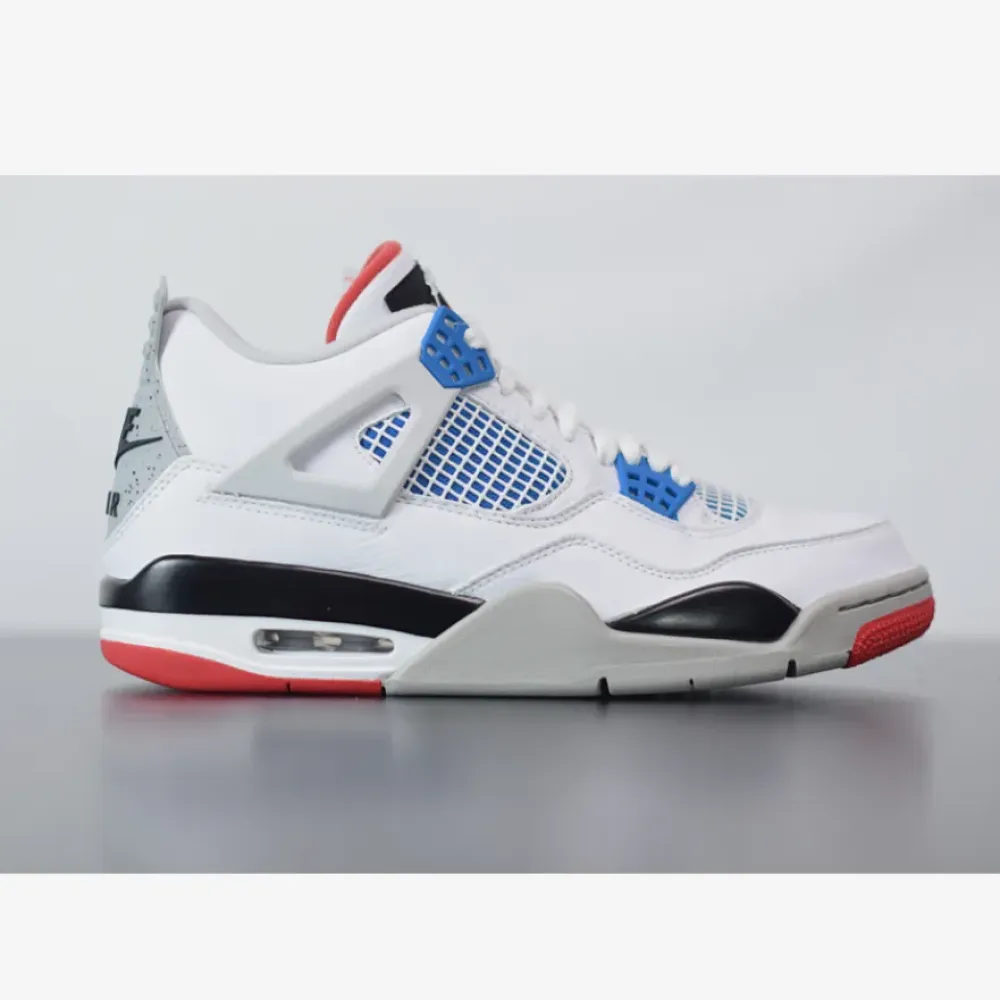 Air Jordan 4 Retro “What The” White/Military Blue-Fire Red-Tech Grey CI1184-146