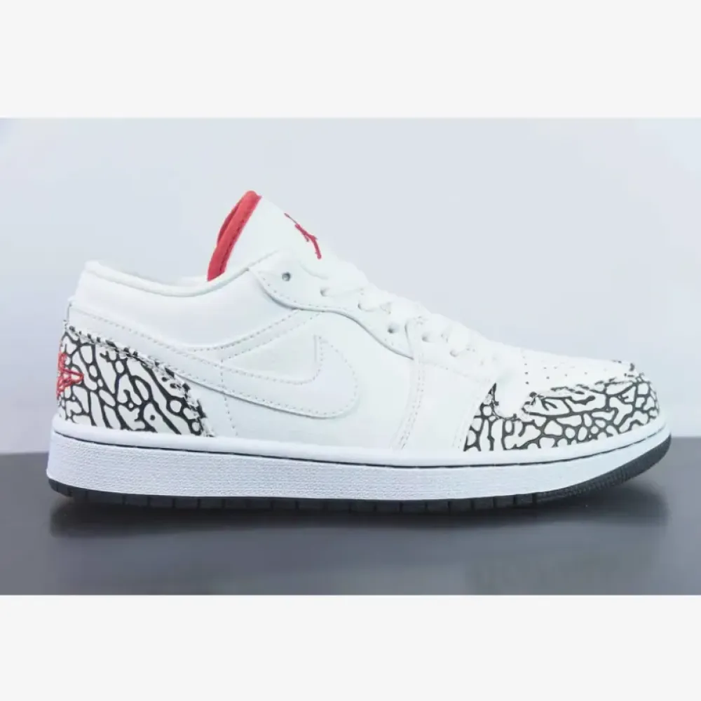 Air Jordan 1 Phat Low White/Varsity Red/Cement Grey 338145-162