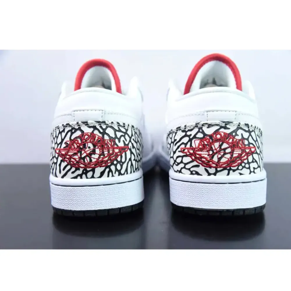 Air Jordan 1 Phat Low White/Varsity Red/Cement Grey 338145-162