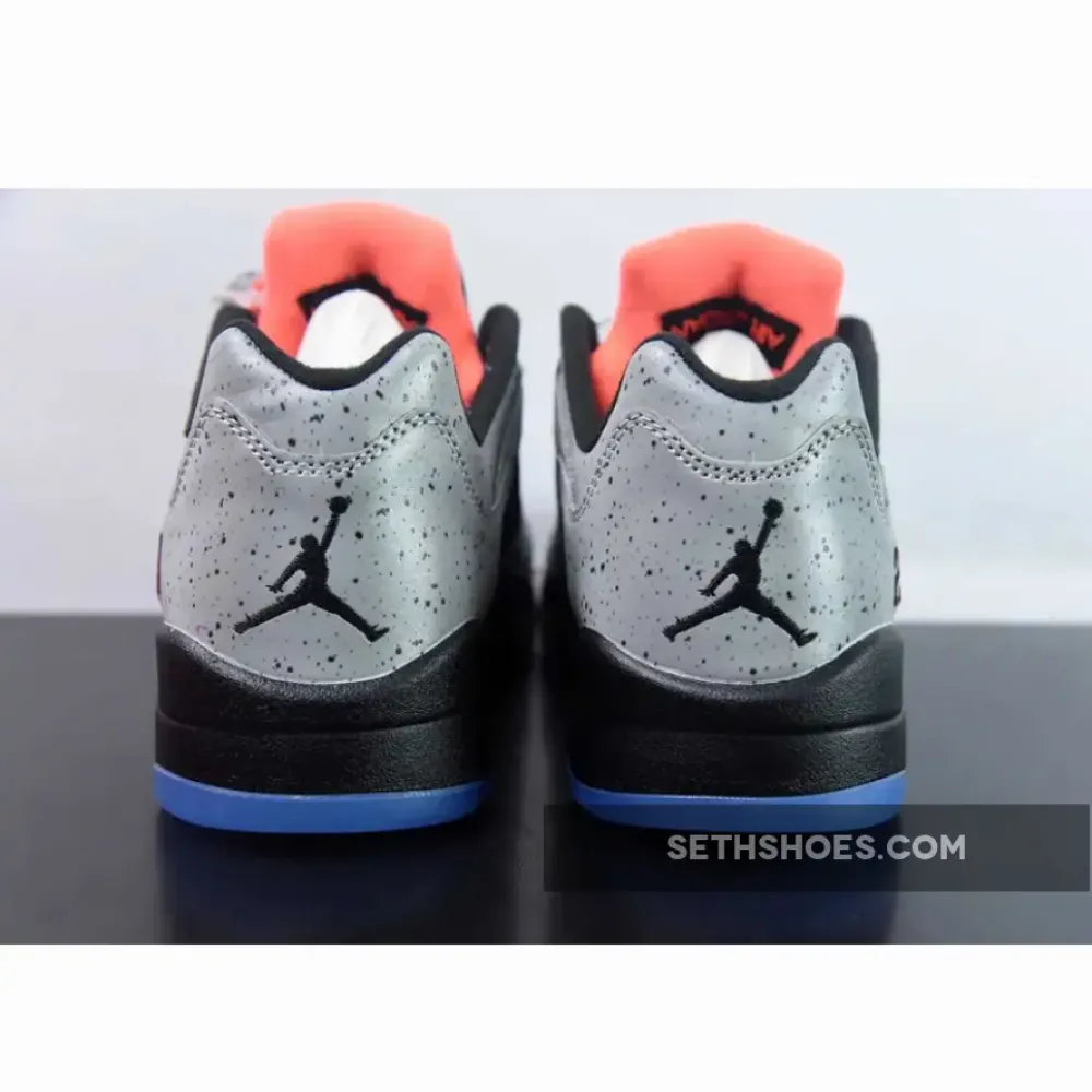 Neymar x Air Jordn 5 Retro Low Reflective Silver/Infrared 23-Black