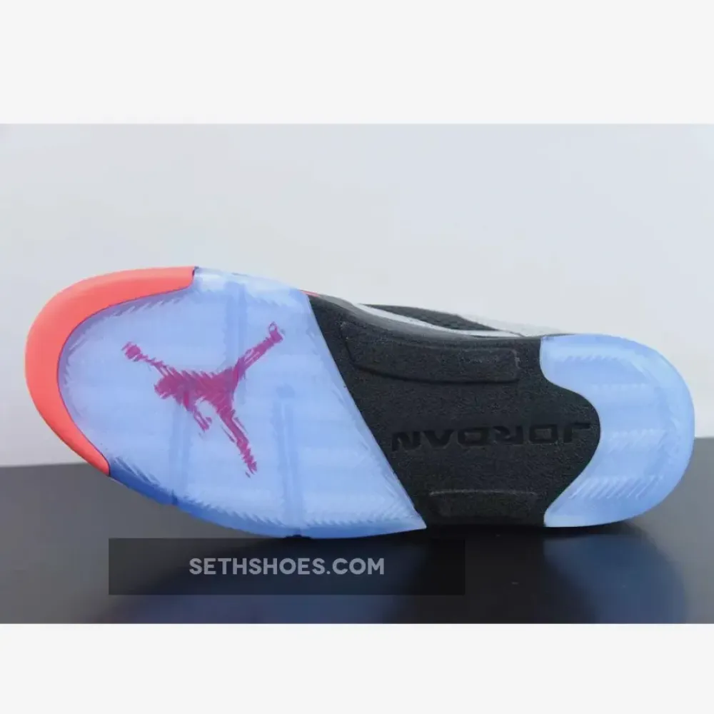 Neymar x Air Jordn 5 Retro Low Reflective Silver/Infrared 23-Black