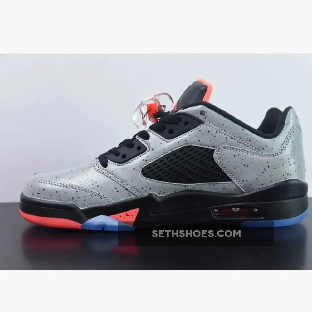 Neymar x Air Jordn 5 Retro Low Reflective Silver/Infrared 23-Black