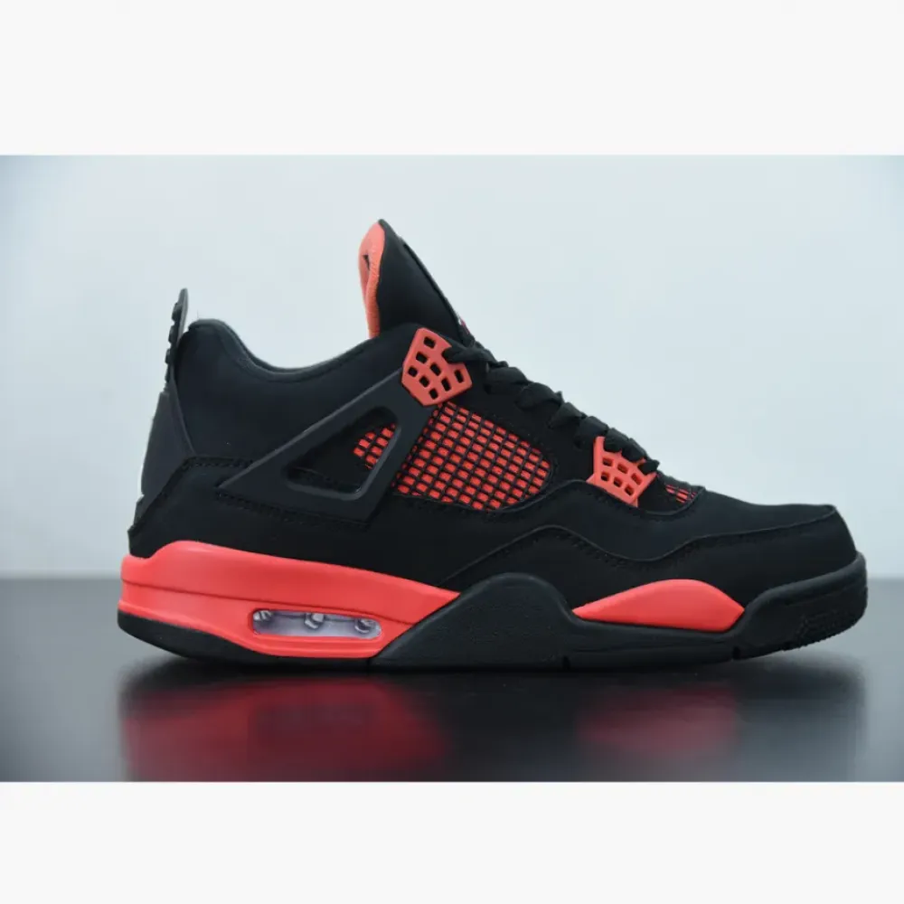Air Jordan 4 “Red Thunder” Black/White-Red  CT8527-016