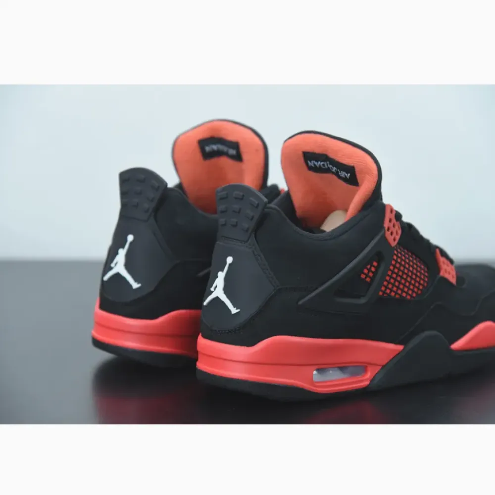 Air Jordan 4 “Red Thunder” Black/White-Red  CT8527-016