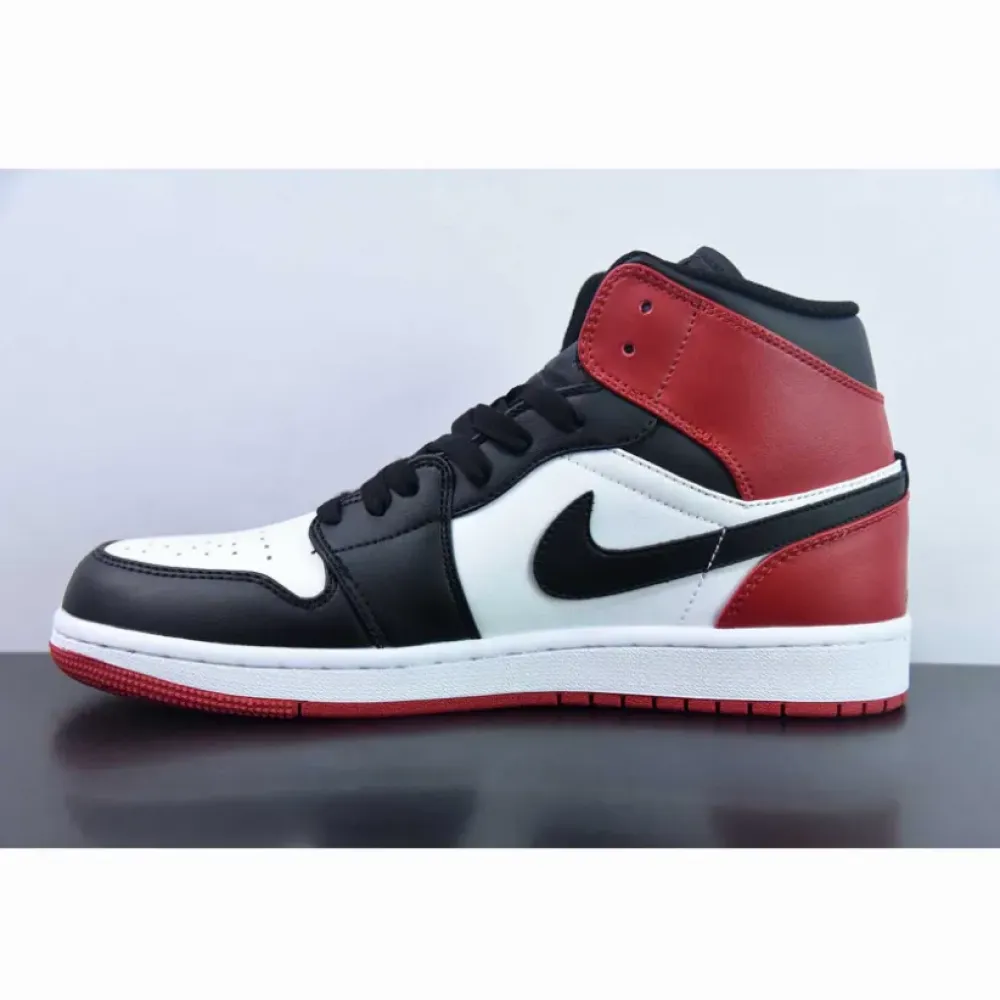 Air Jordan 1 Mid ‘Old Love’ White/Black-Varsity Red  307383-102