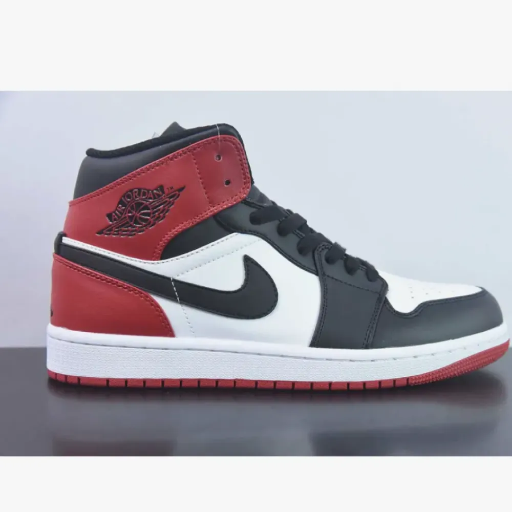 Air Jordan 1 Mid ‘Old Love’ White/Black-Varsity Red  307383-102