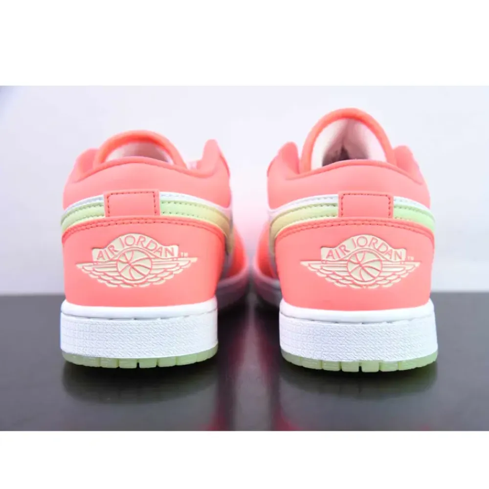 Air Jordan 1 Low Lava Glow/White/Barely Volt  FN6772-671