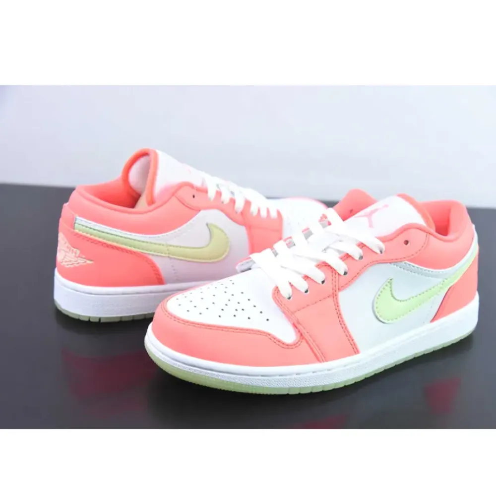 Air Jordan 1 Low Lava Glow/White/Barely Volt  FN6772-671