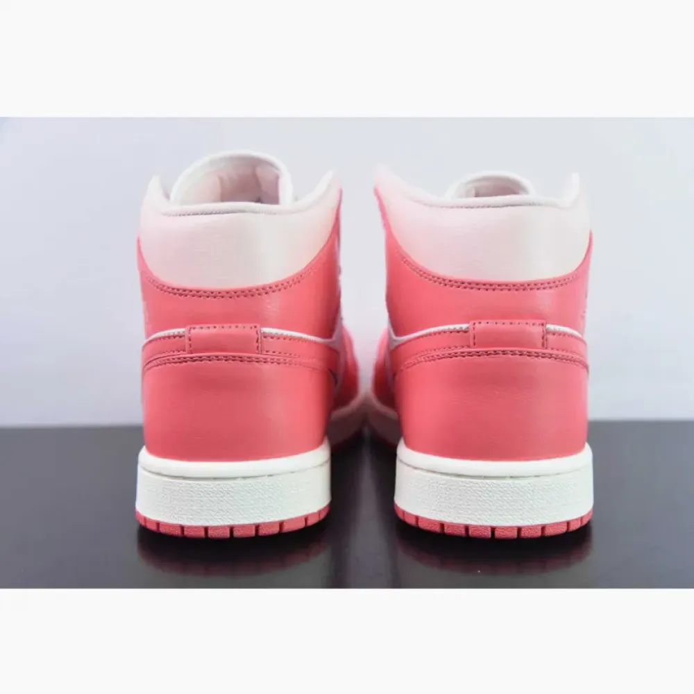Air Jordan 1 Mid “Strawberries And Cream” White Pink  BQ6472-186