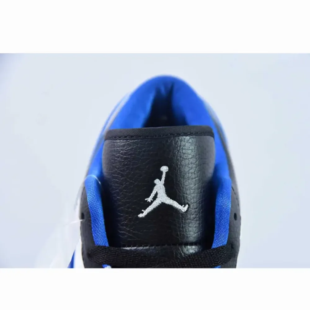 Air Jordan 1 Low Black/White-Game Royal  553558-007