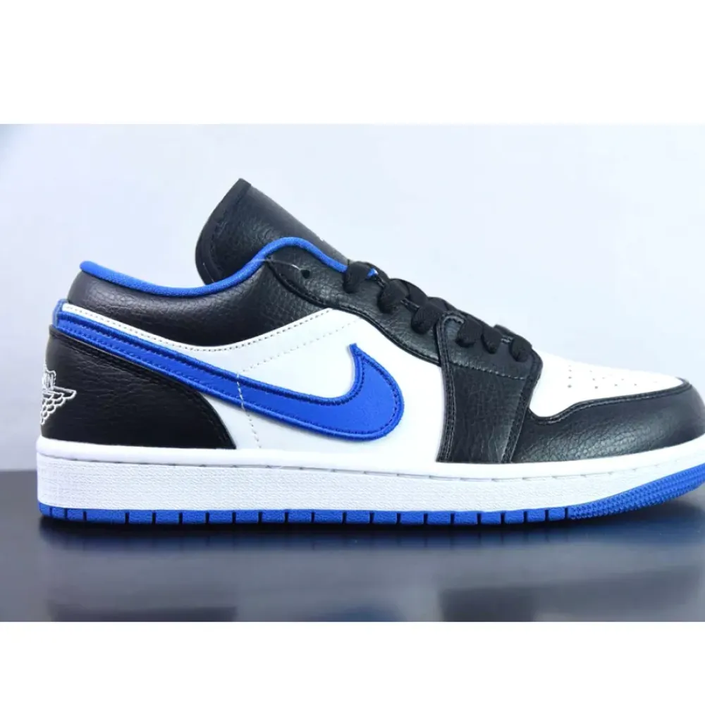 Air Jordan 1 Low Black/White-Game Royal  553558-007