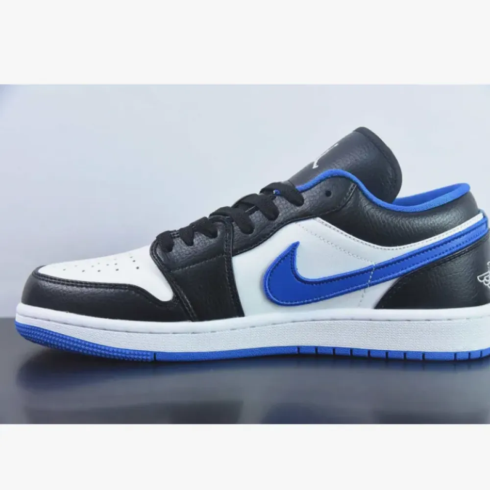 Air Jordan 1 Low Black/White-Game Royal  553558-007