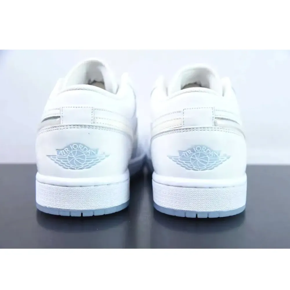 Air Jordan 1 Low ‘Glitter Swoosh’ White  FQ9112-100