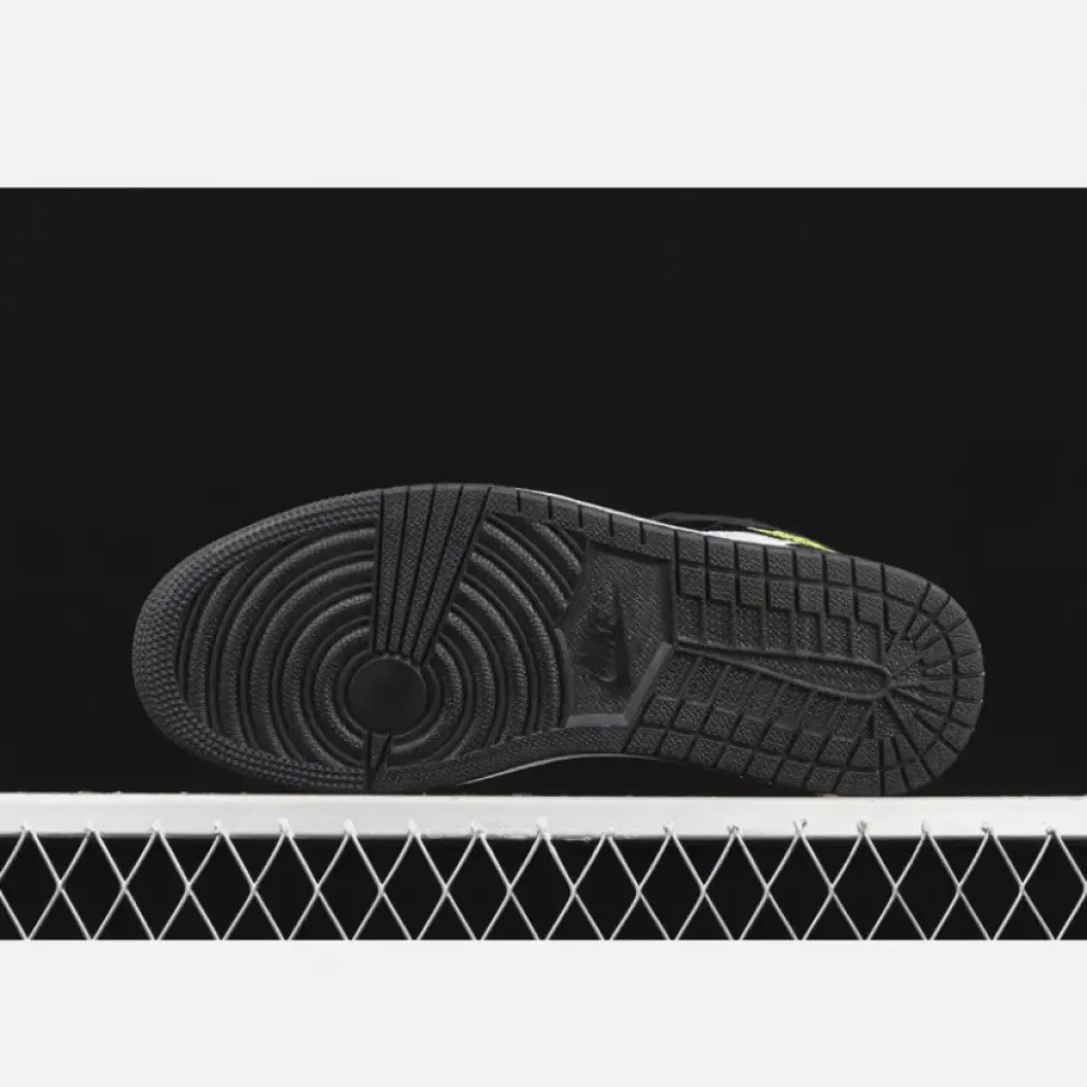 Air Jordan 1 Mid “DIY” White/Black-Volt DC4099-100