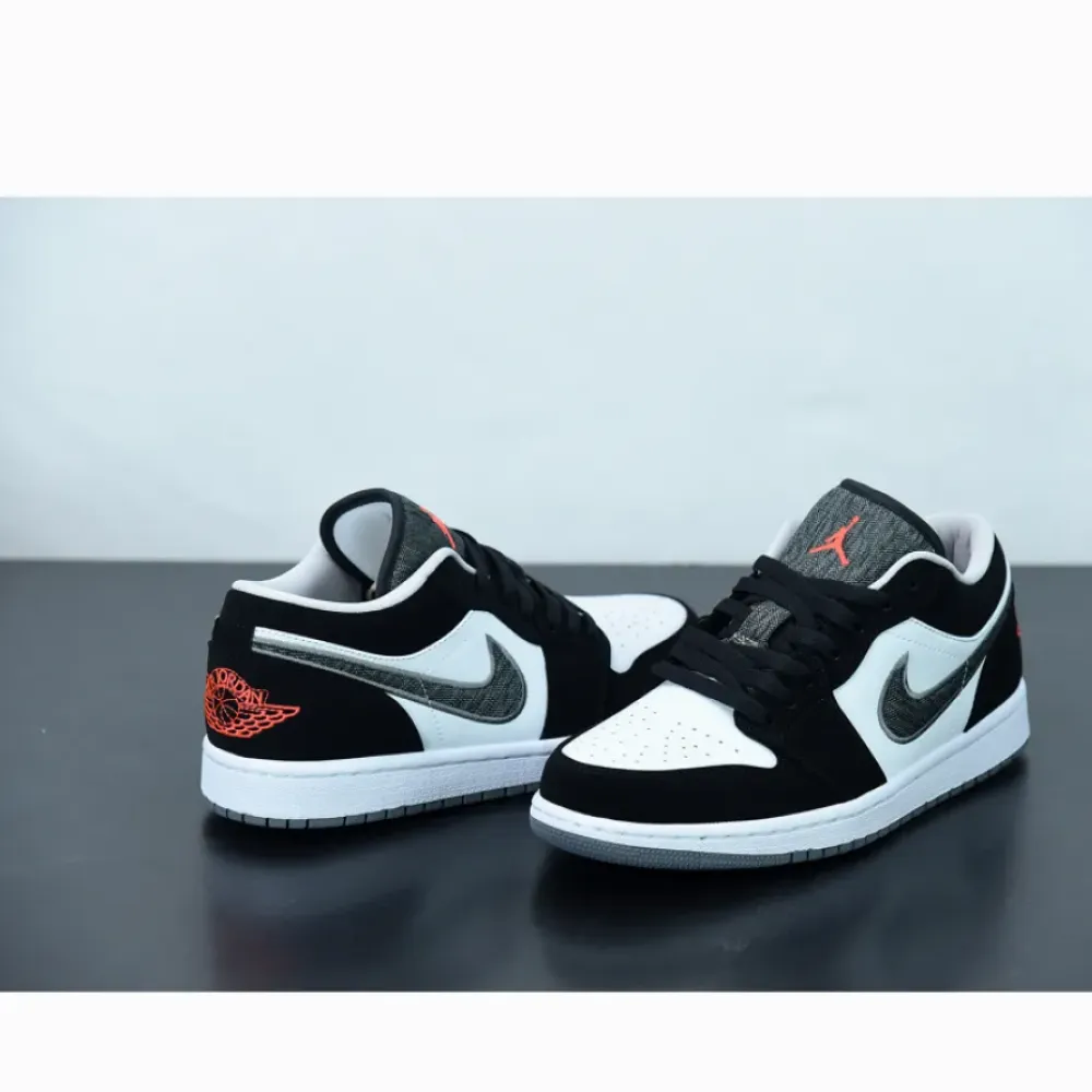 Air Jordan 1 Retro Low Black/White-Wolf Grey-Infrared 23 553558-029