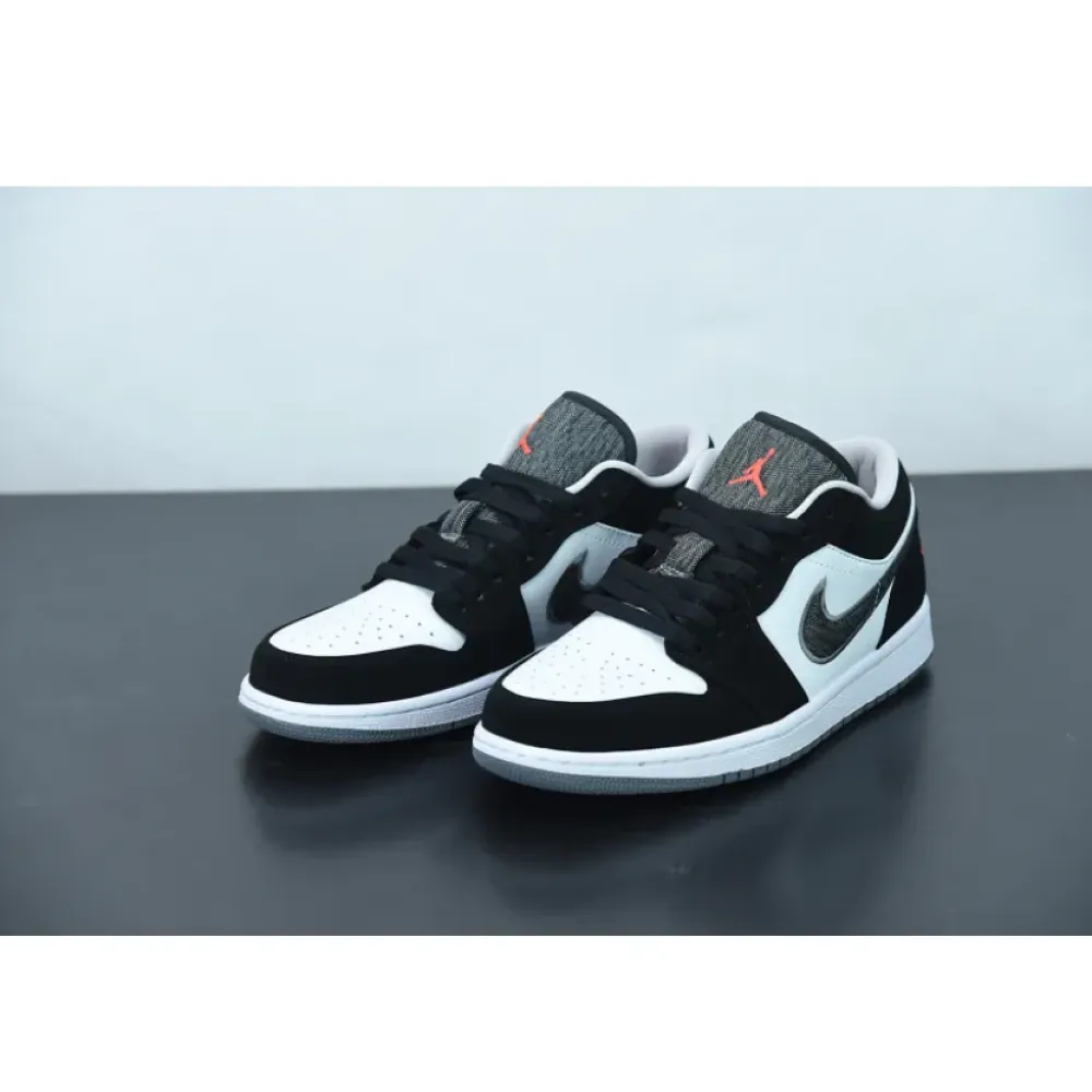 Air Jordan 1 Retro Low Black/White-Wolf Grey-Infrared 23 553558-029