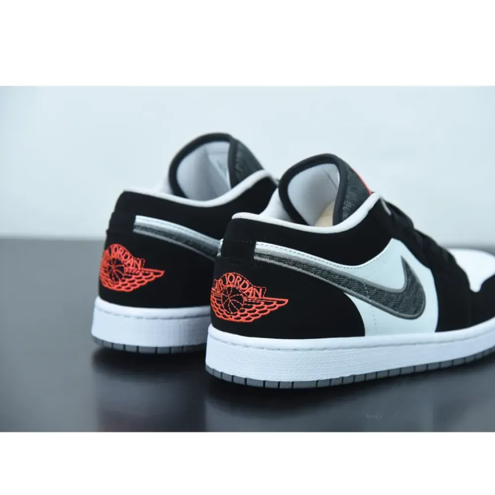 Air Jordan 1 Retro Low Black/White-Wolf Grey-Infrared 23 553558-029
