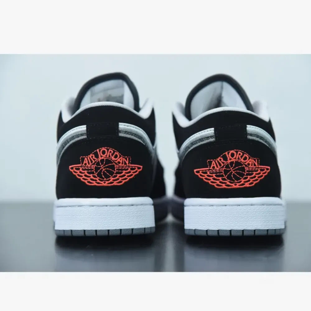 Air Jordan 1 Retro Low Black/White-Wolf Grey-Infrared 23 553558-029