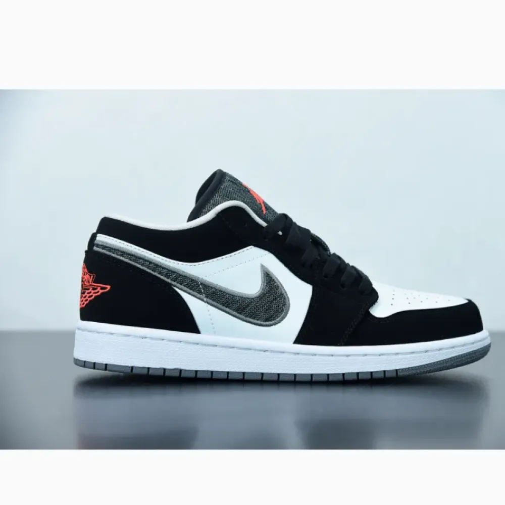 Air Jordan 1 Retro Low Black/White-Wolf Grey-Infrared 23 553558-029