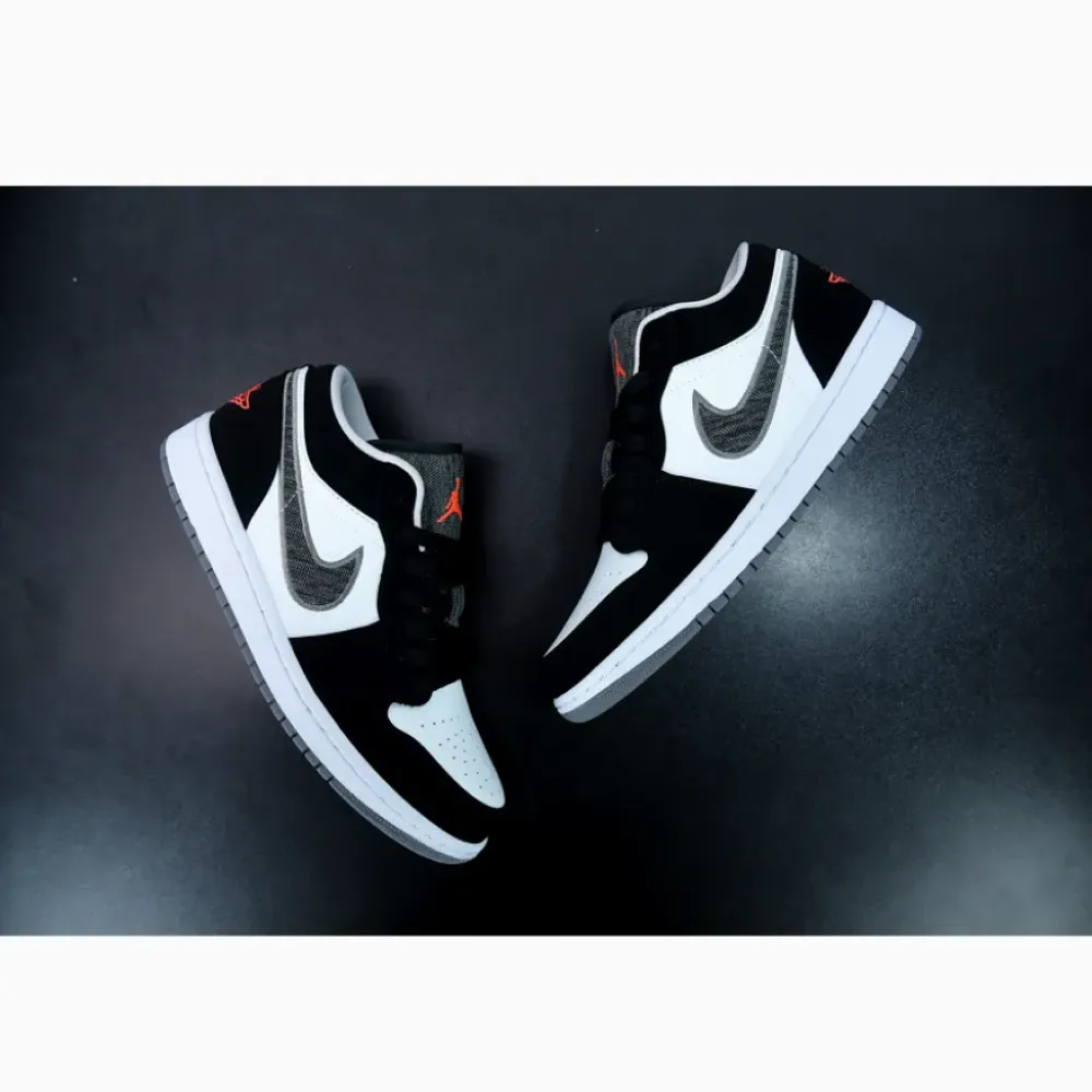Air Jordan 1 Retro Low Black/White-Wolf Grey-Infrared 23 553558-029