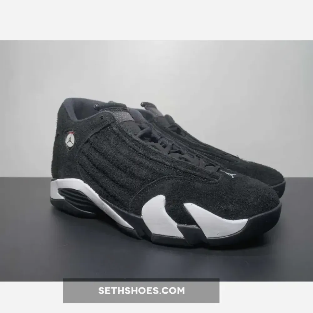 Air Jordan 14 ‘Panda’ Black/White-University Red  487471-016