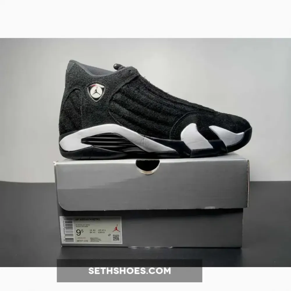 Air Jordan 14 ‘Panda’ Black/White-University Red  487471-016