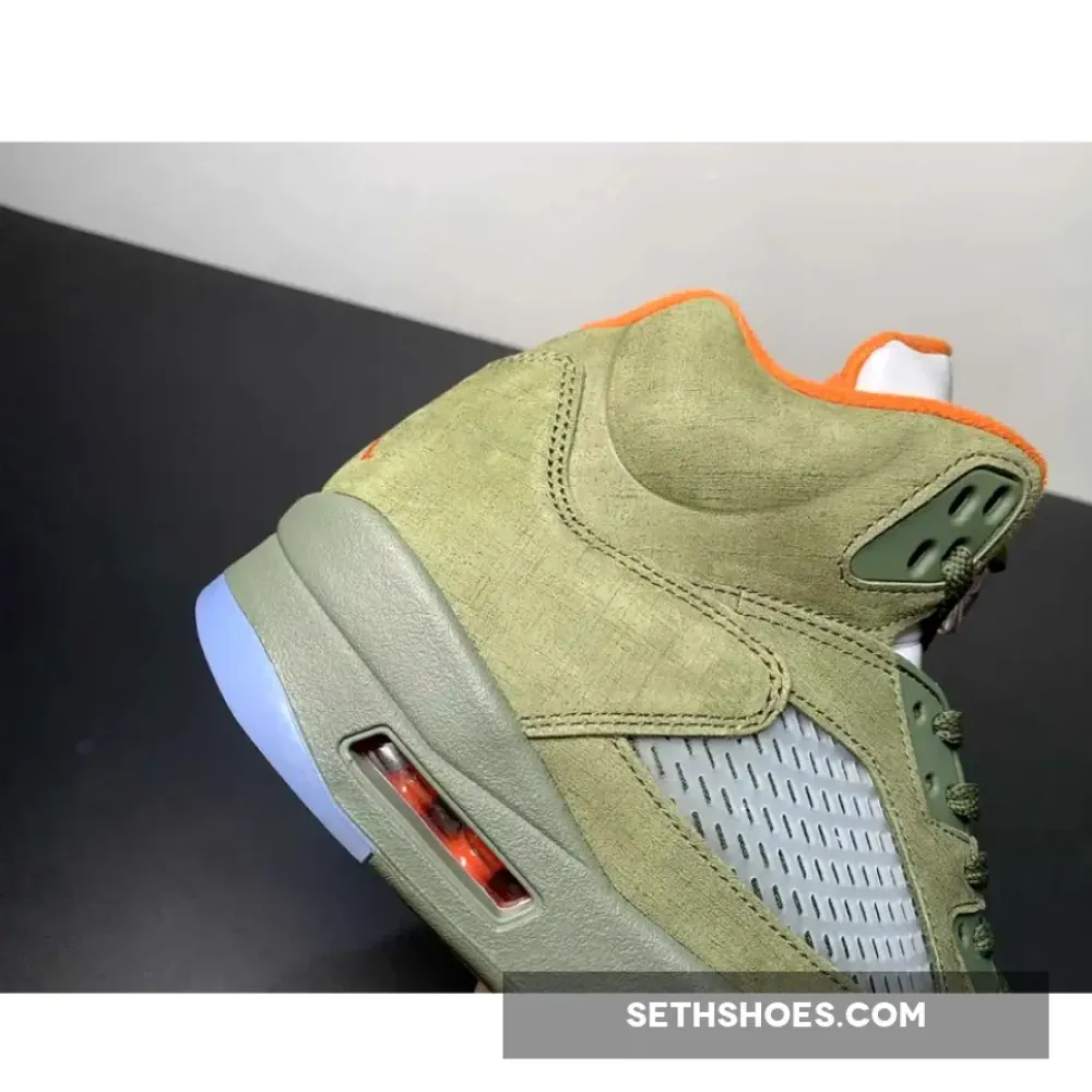Air Jordan 5 Army Olive/Solar Orange DD0587-308