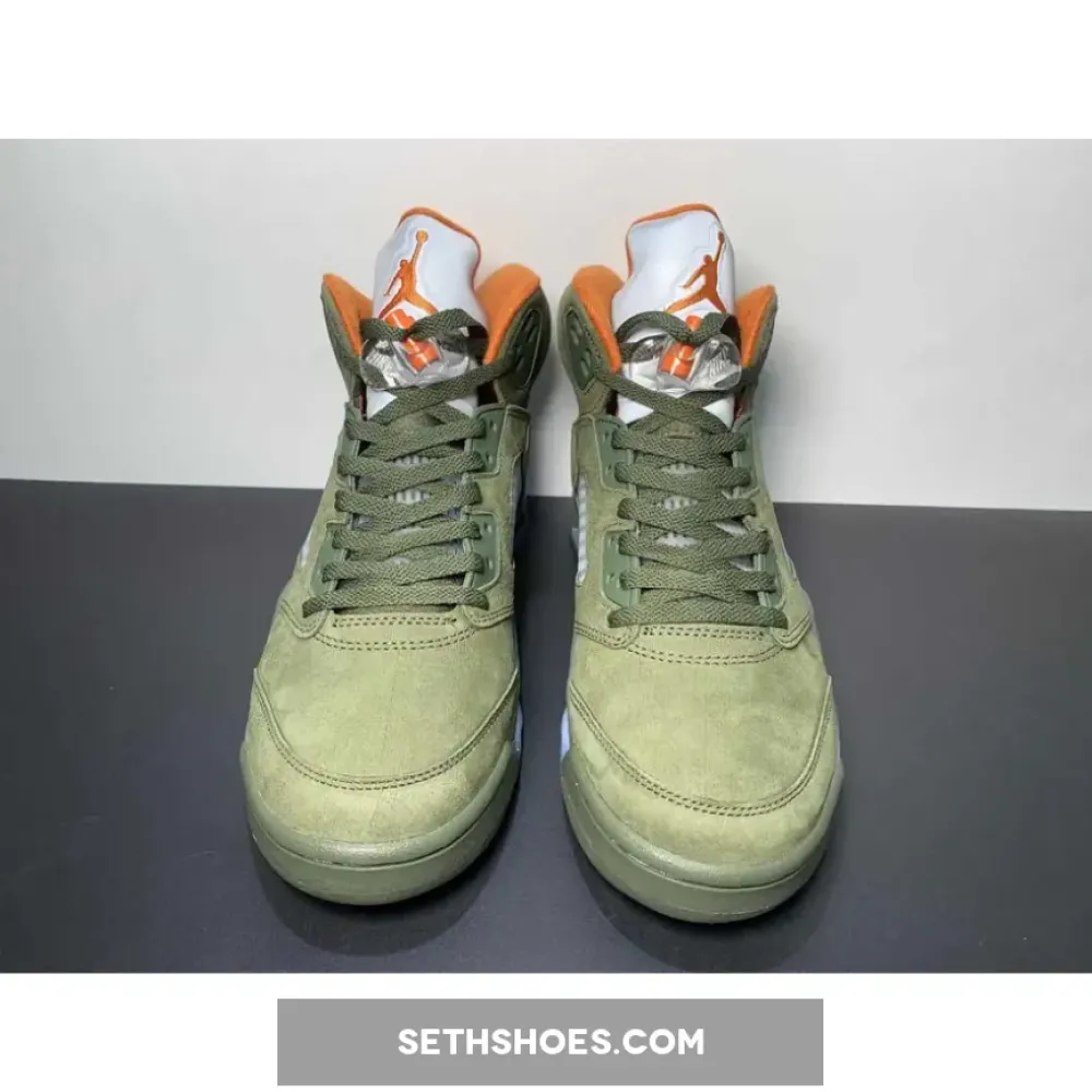 Air Jordan 5 Army Olive/Solar Orange DD0587-308