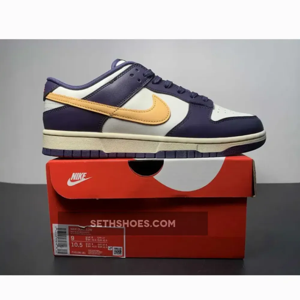 Nike Dunk Low Sail/Coconut Milk-Purple Ink-Melon Tint FV8106-181