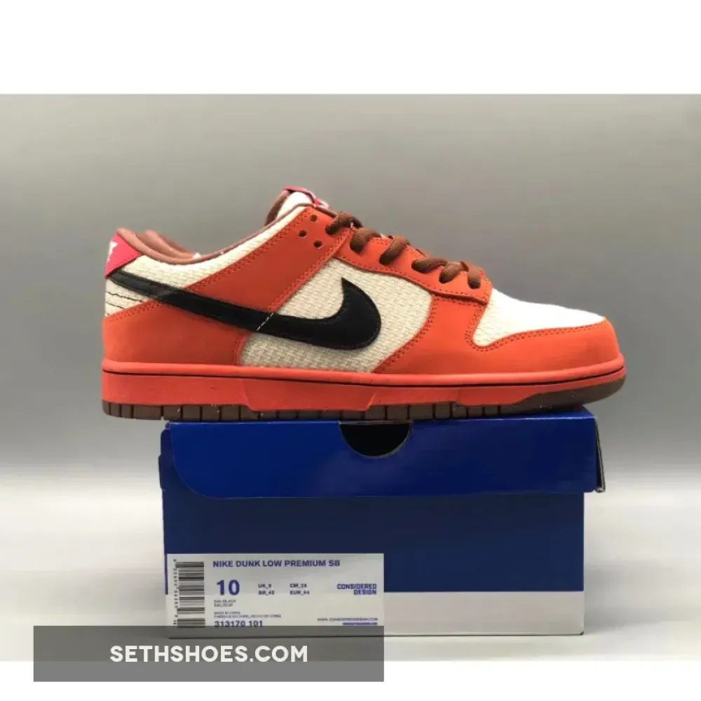 Nike SB Dunk Low Orange Hemp/Black-Sail 313170-101