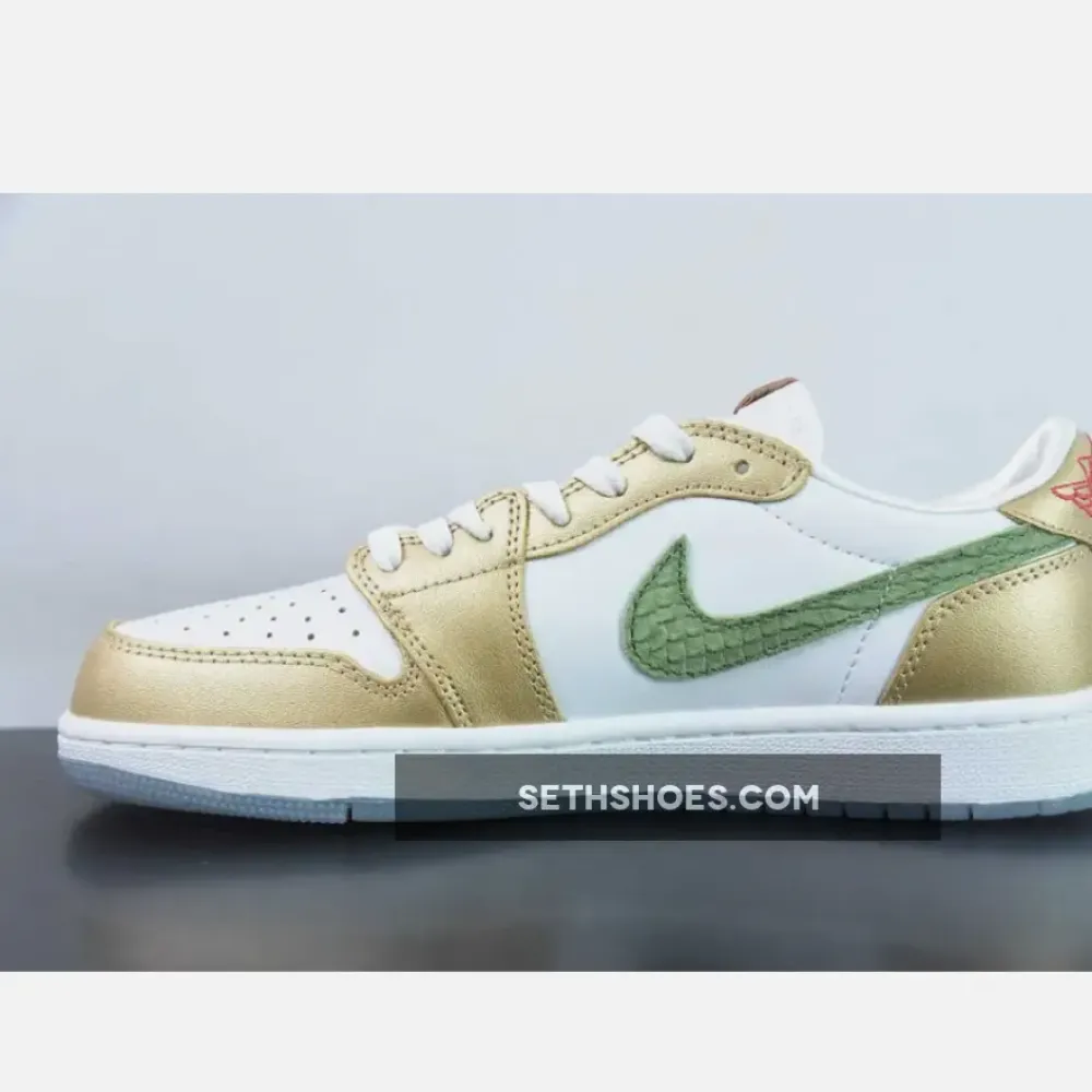 Air Jordan 1 Low OG “Year of the Dragon” Sail/Metallic Gold Grain FQ6593-100