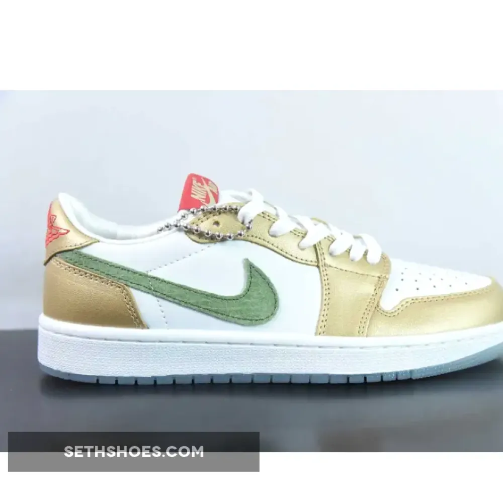 Air Jordan 1 Low OG “Year of the Dragon” Sail/Metallic Gold Grain FQ6593-100