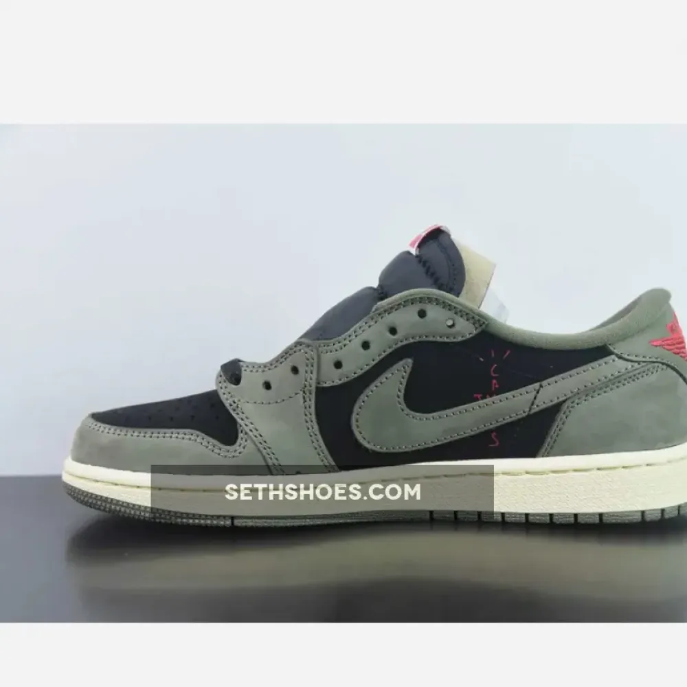 Travis Scott x Air Jordan 1 Low OG “Black Olive”  DM7866-002