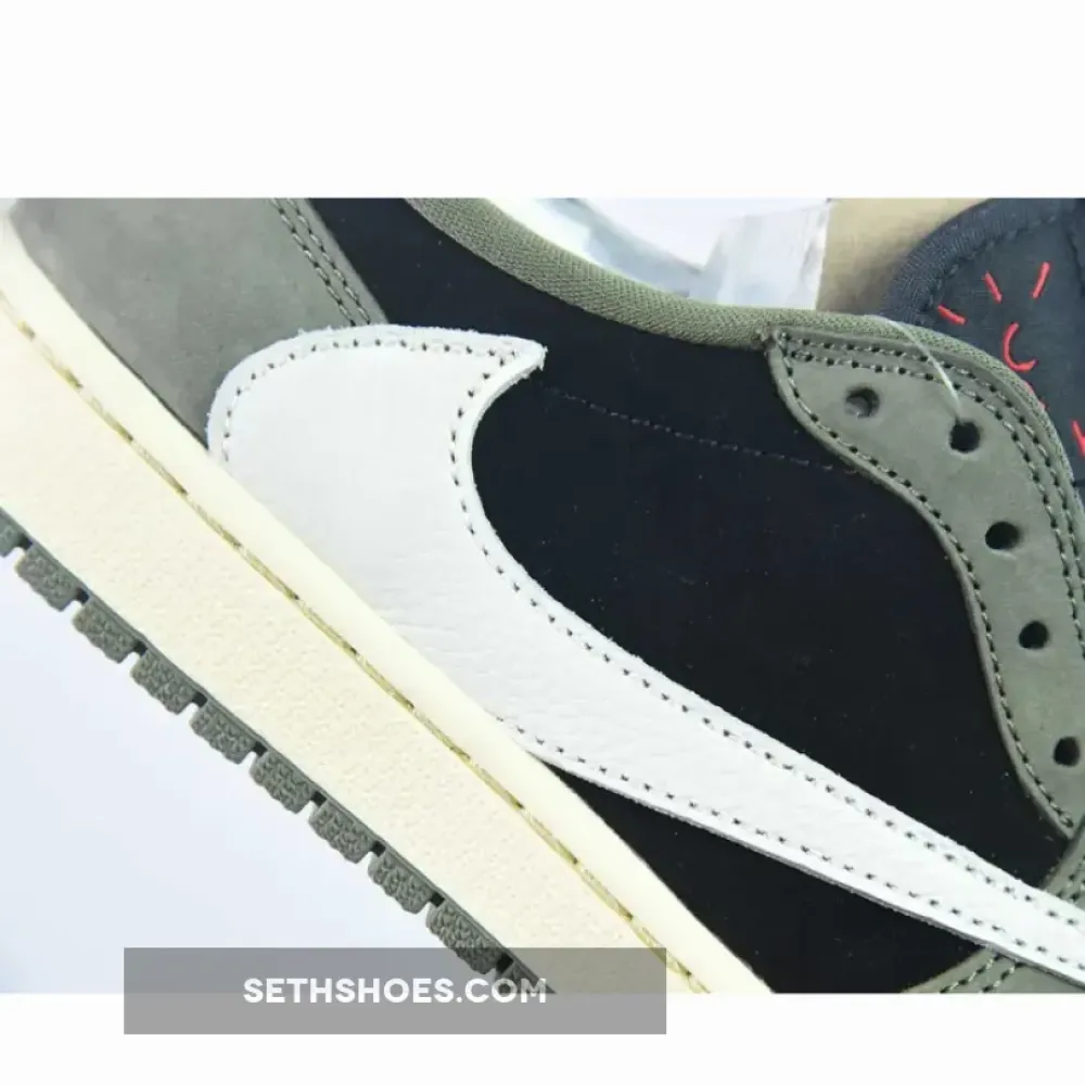 Travis Scott x Air Jordan 1 Low OG “Black Olive”  DM7866-002
